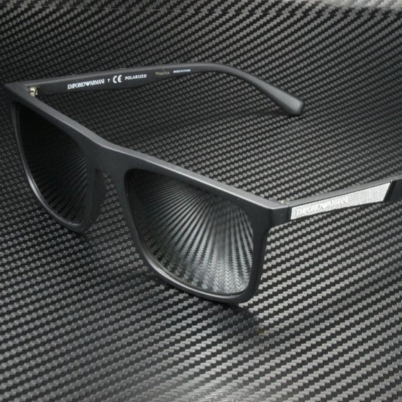 Emporio Armani Men's Black and Grey Sunglasses!